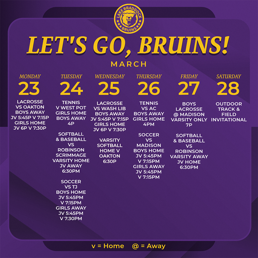 Bruins in Action This Week