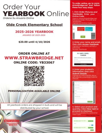 yearbook order form