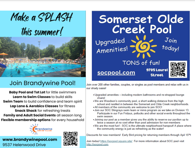 pools flyer