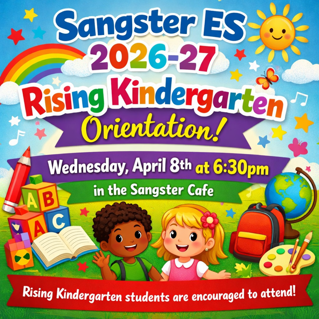 Kindergarten Orientation on Wednesday, April 8!