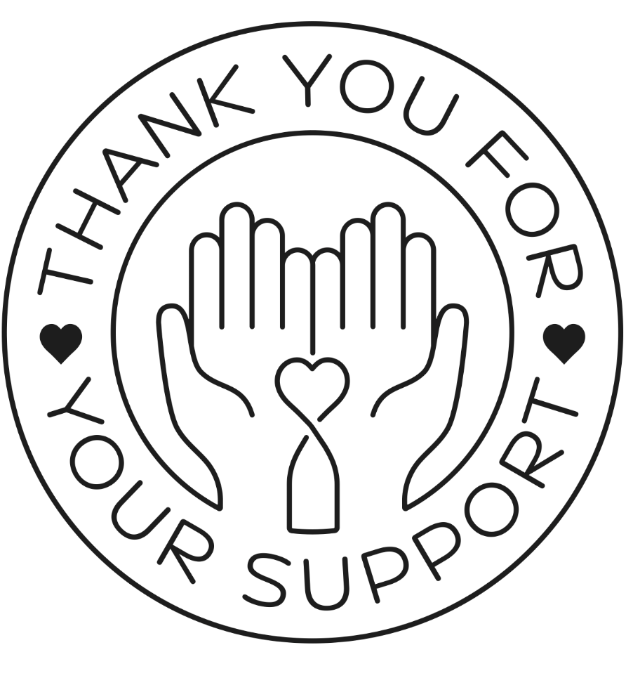 hands with a thank you