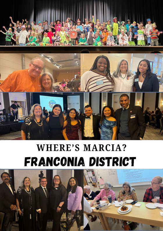 Where's Marcia Photo Collage with Marcia in March