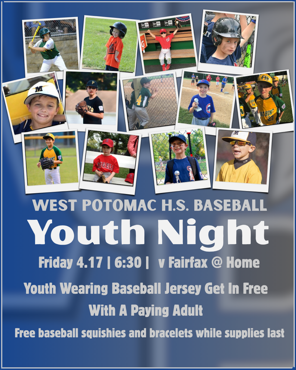 West Potomac Youth Baseball Night