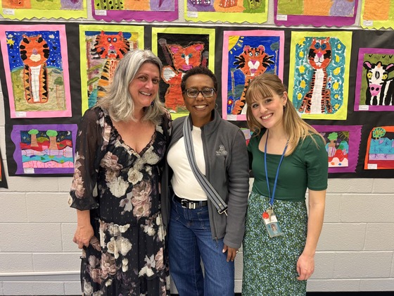 Primary Art Teachers with Principal