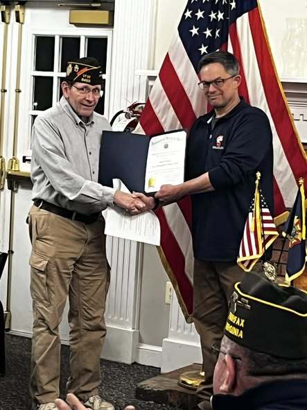 Mark Witzel Receiving award