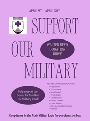 Walter Reed Donation Drive Flyer