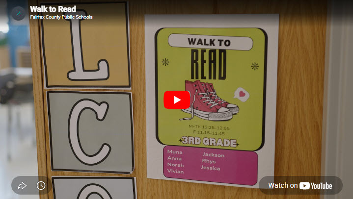 Hollin Meadows Walk to Read program YouTube video