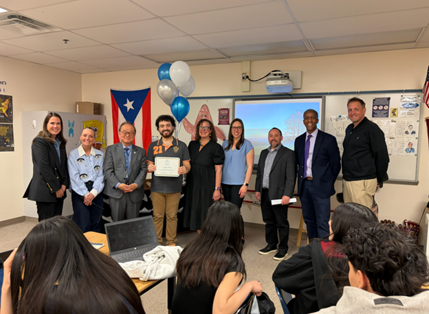 New Teacher of the Year presentation
