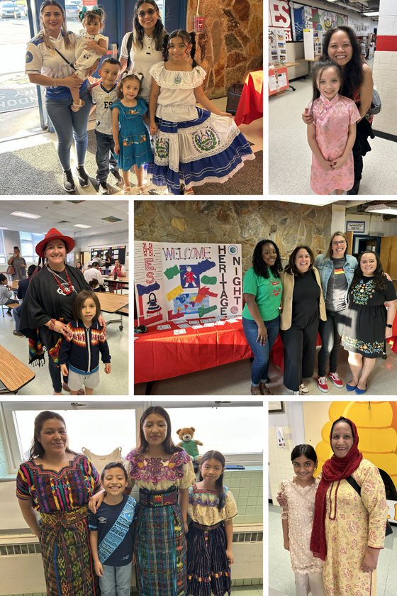 Collage of 6 photos of Heritage Night