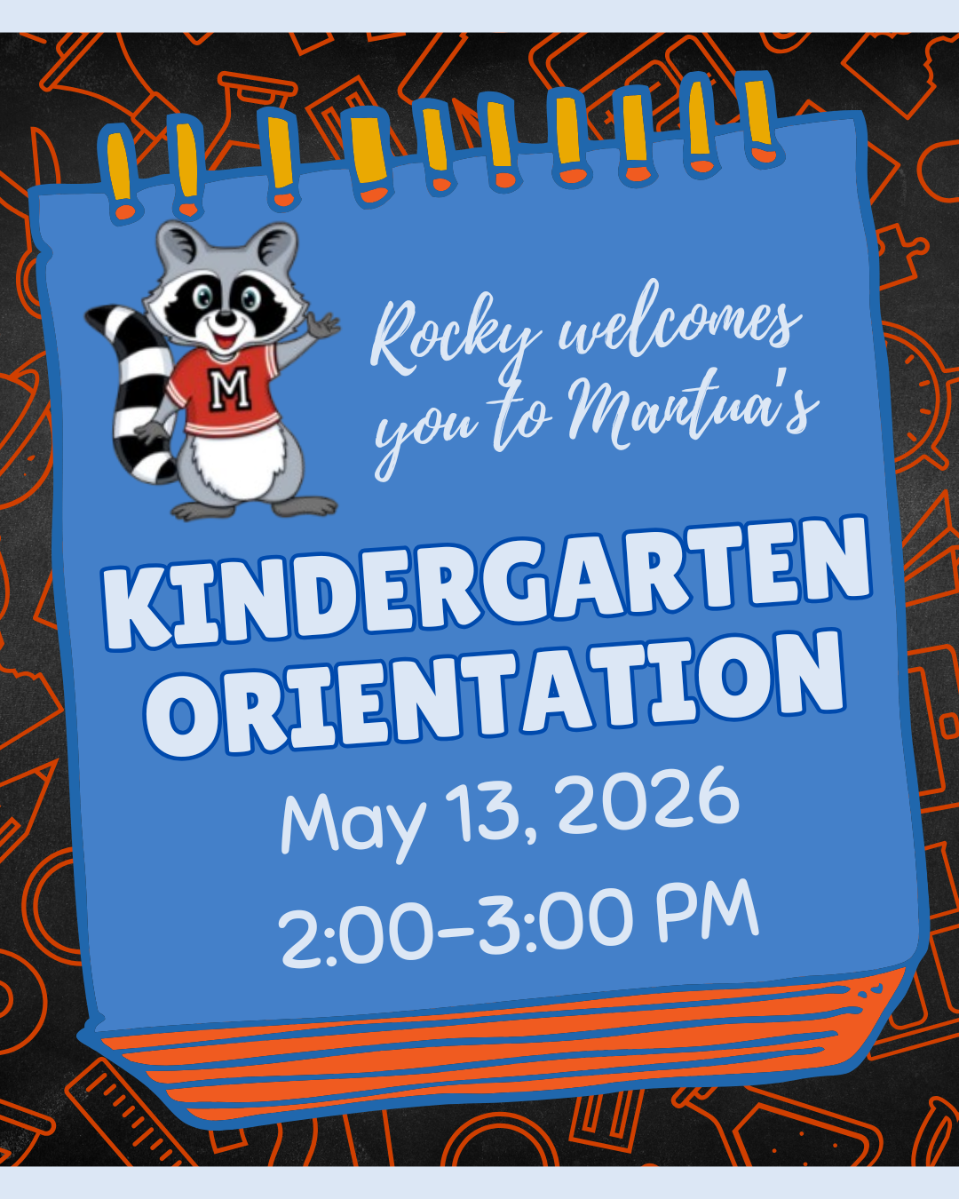 announcement regarding kindergarten orientation