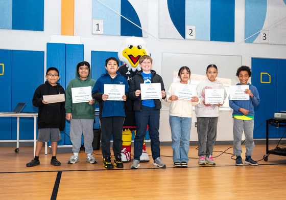 Talon and 5th Graders