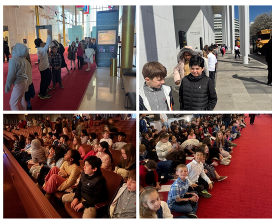 students at a symphony concert