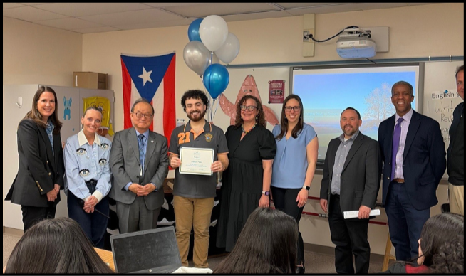 New high school teacher Joaquin Perez