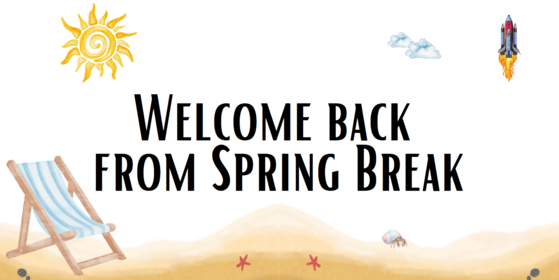 spring break banner