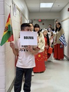 Cunningham Park Elementary School celebrating International Night