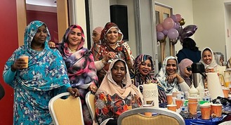 Melanie Meren at Iftar dinner with SADA