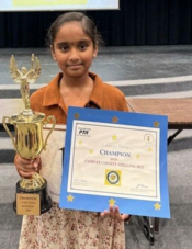 Fairfax County Spelling Bee winner