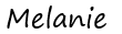 Melanie signature