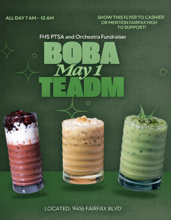 Boba Tea Fundraiser PTSA