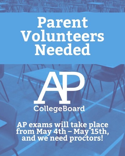 Volunteers needed for AP Testing