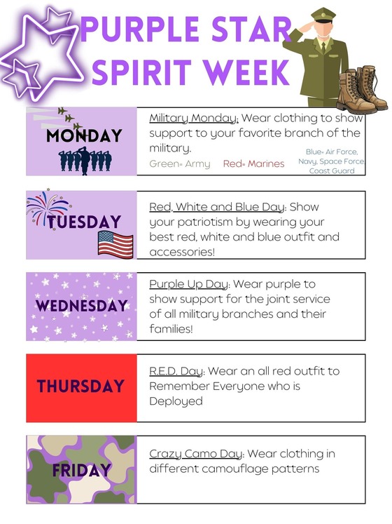Purple Star Spirit Week