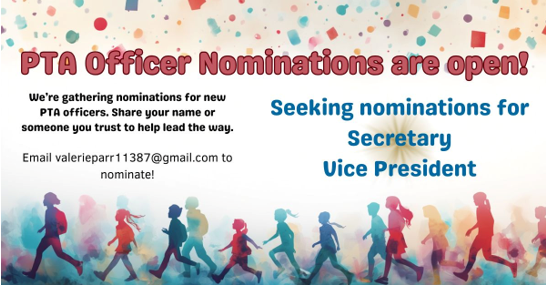 pta officer nominations are open