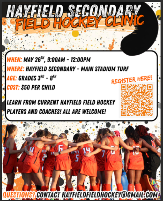 Hayfield Secondary Field Hockey Clinic