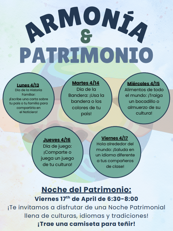 Harmony and Heritage flyer Spanish