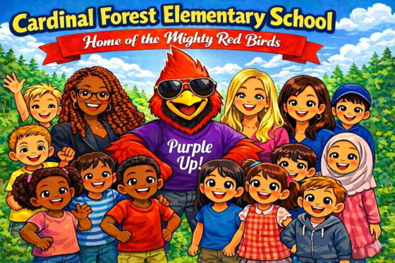 Banner with Purple Up