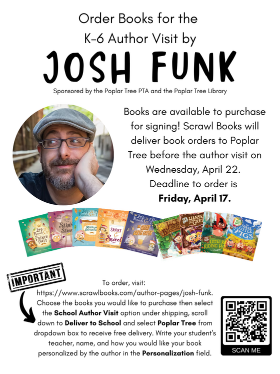 Josh Funk Author Visit Flyer