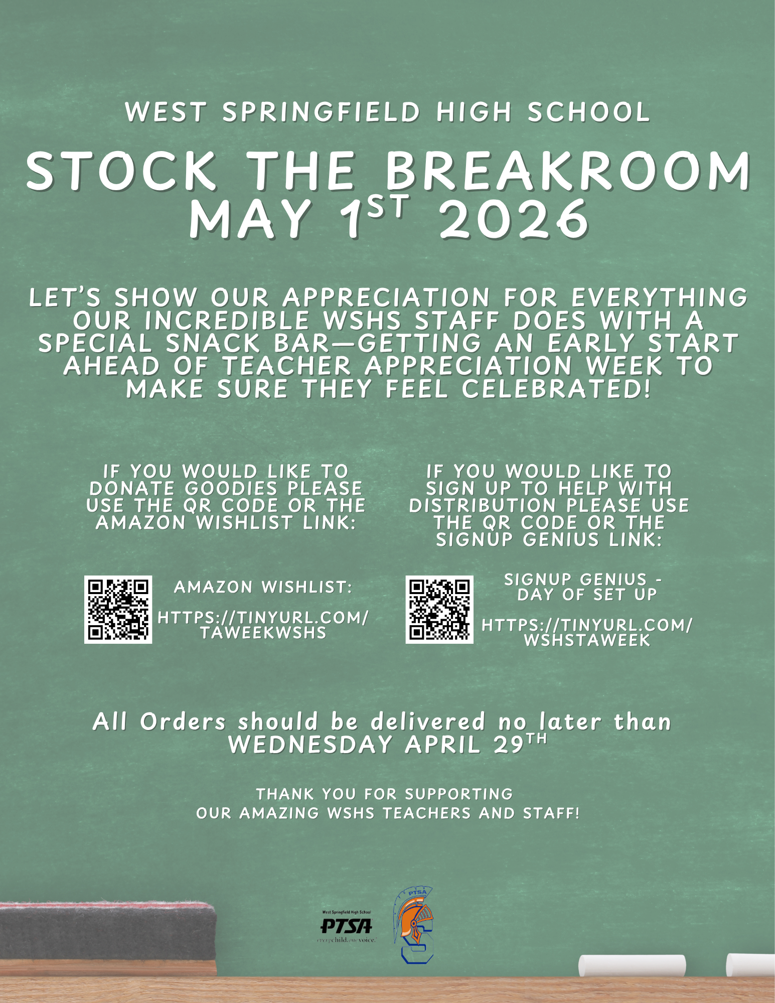 WSHS Stock the breakroom