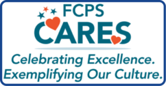 FCPS CARES logo with the slogan: Celebrating Excellence. Exemplifying Our Culture.