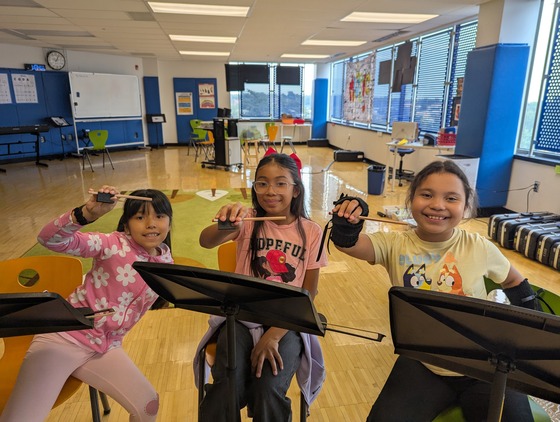 Students in Strings Class