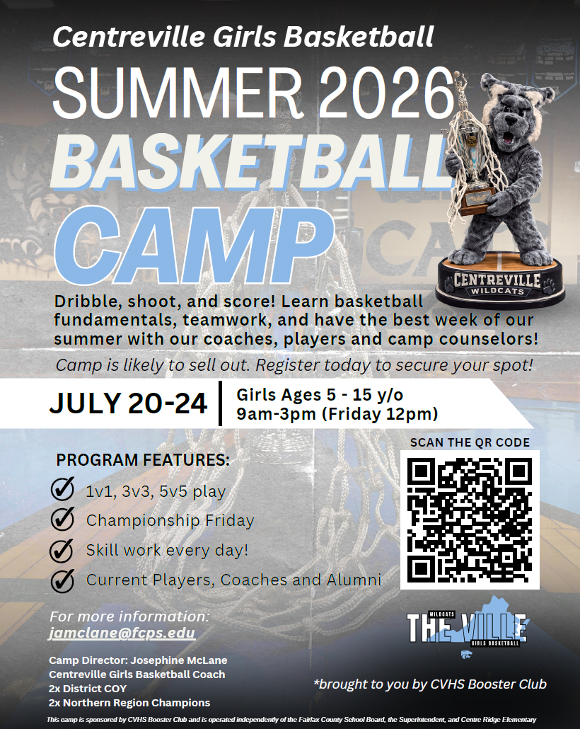 CVHS Basketball camp flyer