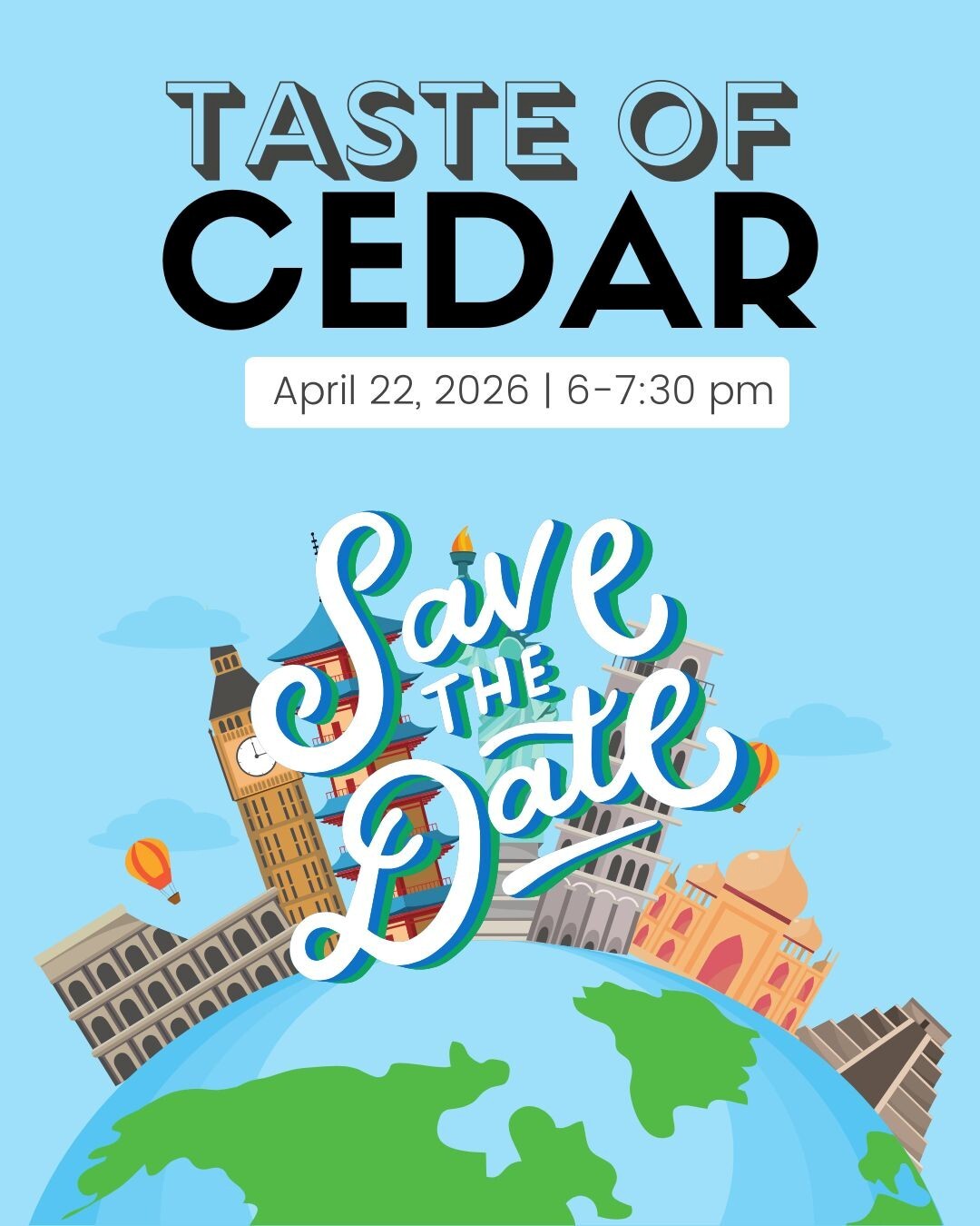 Taste of Cedar Promotional Flyer