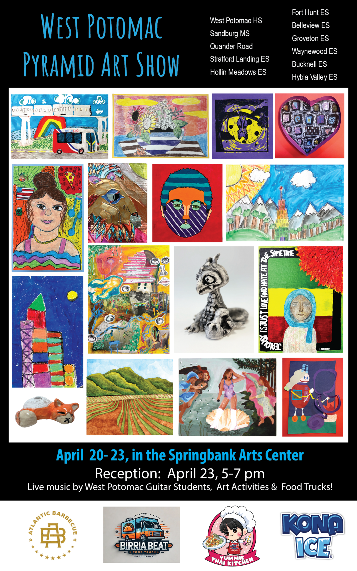 Pyramid Art Show information flyer