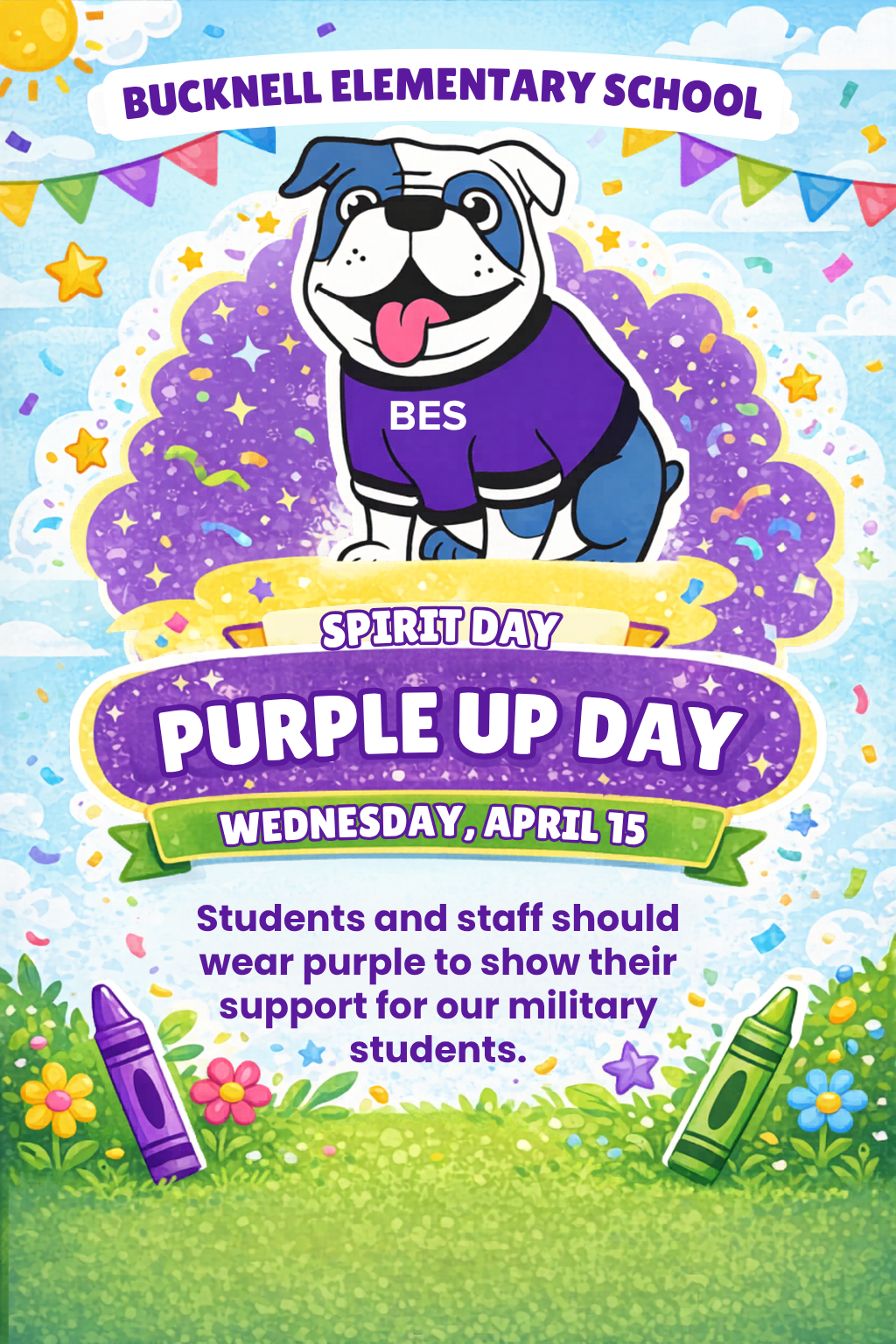 Purple Up Day Flyer