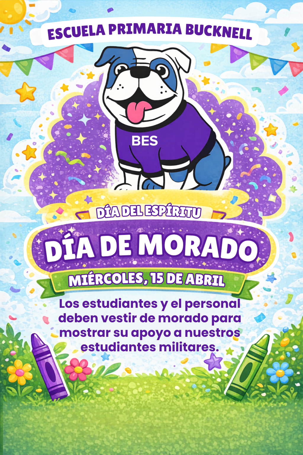 Purple Up Day Flyer