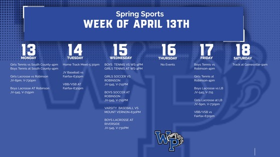 Week of april 13th