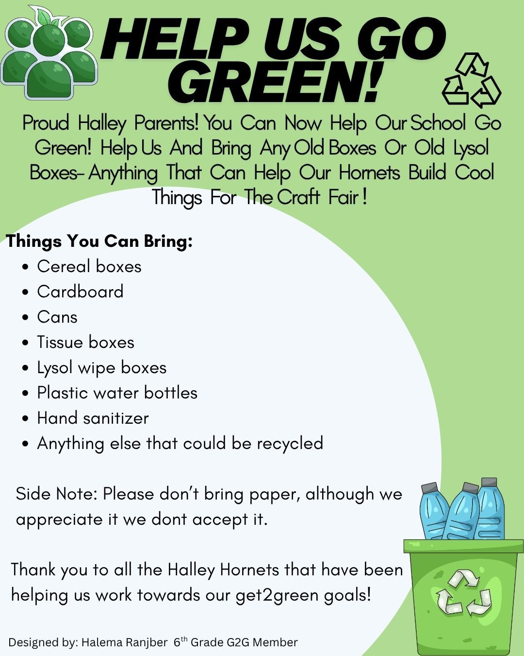 help us go green
