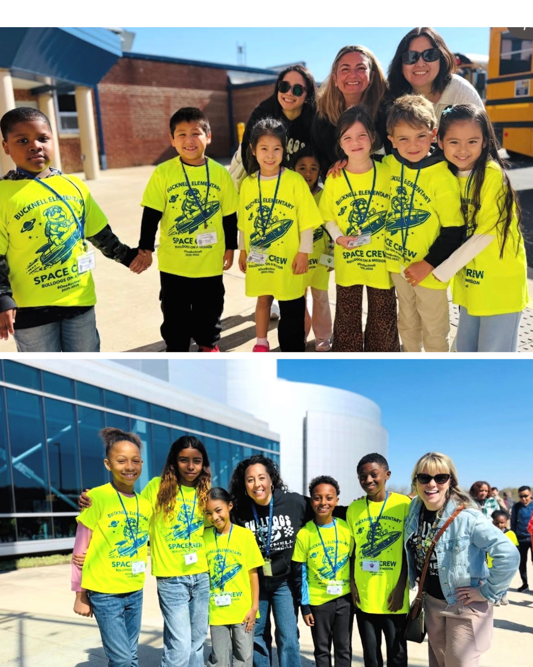Bucknell students enjoying schoolwide field trip