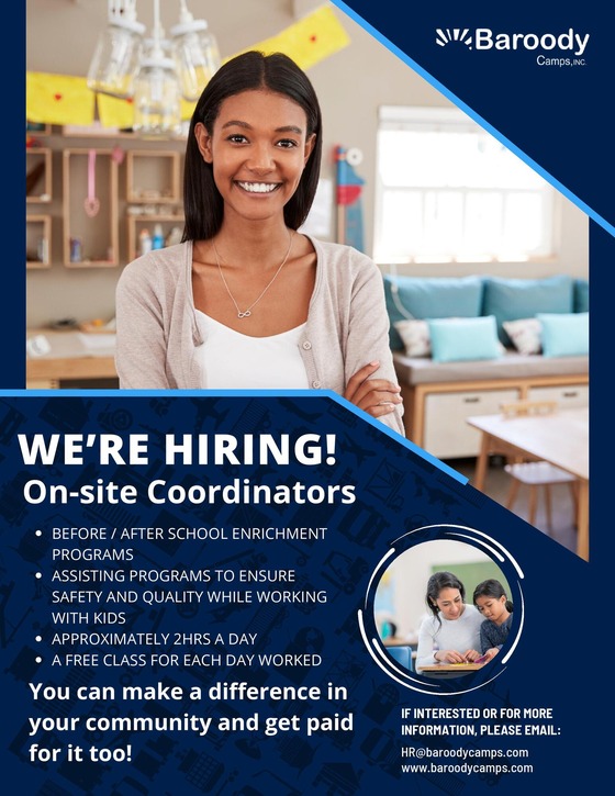 Baroody onsite coordinator