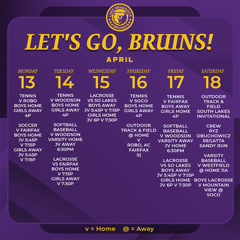 Bruins in Action This Week