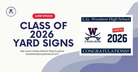Woodson Class of 2026 Yard Signs