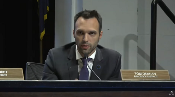 Tom Dannan speaking at April 9 School Board Meeting