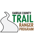 Fairfax County Trail Blazers Logo with lettering and cartoon path