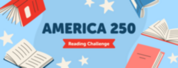 FCPL America 250 Reading Challenge Logo with stars