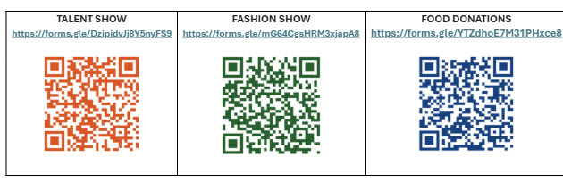 QR codes for heritage night