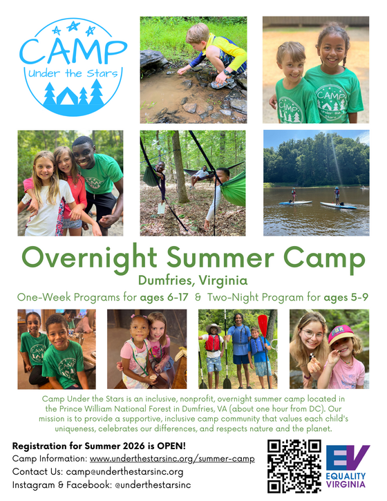 Camp Under the Stars flyer