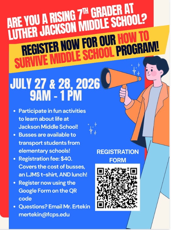 how to survive middle school flyer